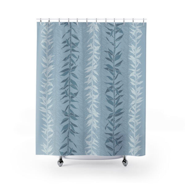 Shower Curtain- Ti Leaf Lucky Leis (Steel Blue)